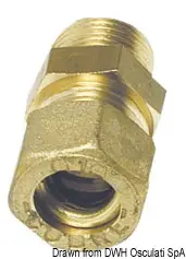 Ultime Pezzi Raccordo a compressione in ottone per tubo in rame con tenuta Bicono Ottone