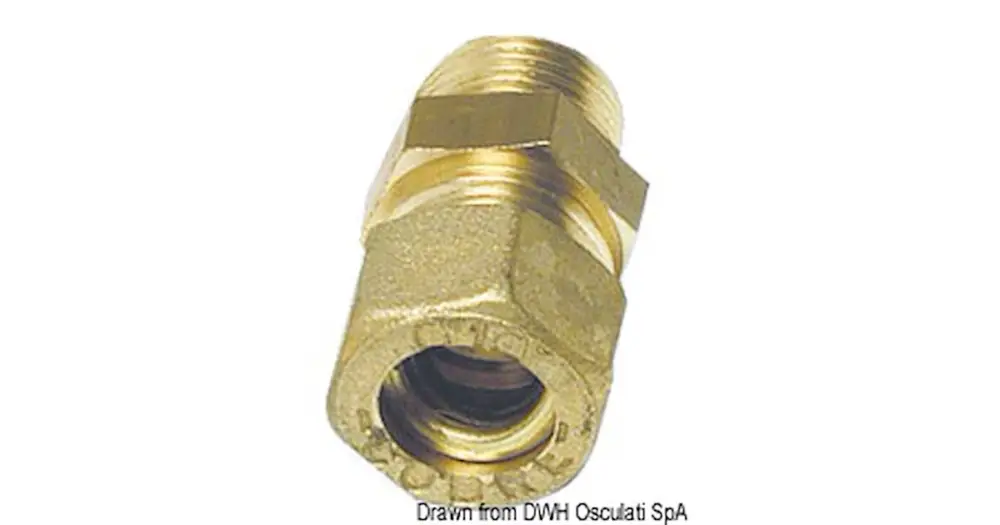 Raccordo dritto maschio 8 mm x 1/4" Soddisfatti O Rimborsati