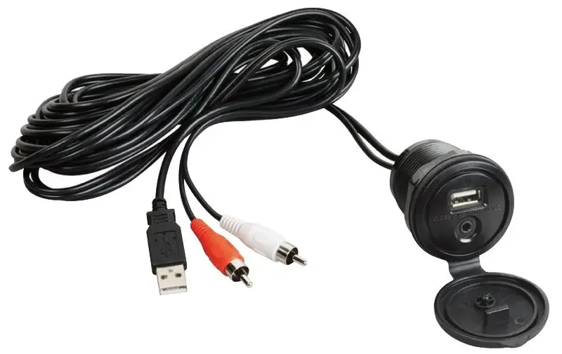 Cavo ausiliare USB-AUX con frontalino stagno Offerta Del Giorno