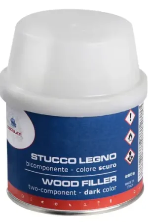 Professionale Stucco legno bicomponente scuro 150 ml L4110 L4109 L4110 + BPO