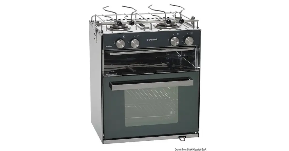 Offerta Limitata Cucina con forno a gas Smev Sunlight Slim 2 fuochi