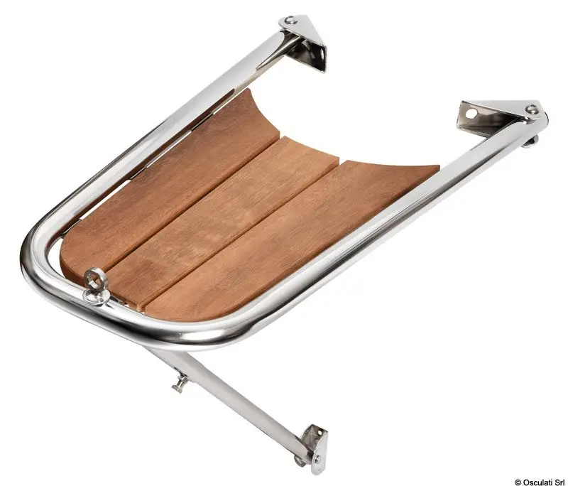 Delfiniera inox/teak semplice Esclusivo