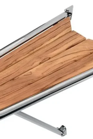 Miglior Prezzo Delfiniera inox/teak semplice Ø tubo mm 32