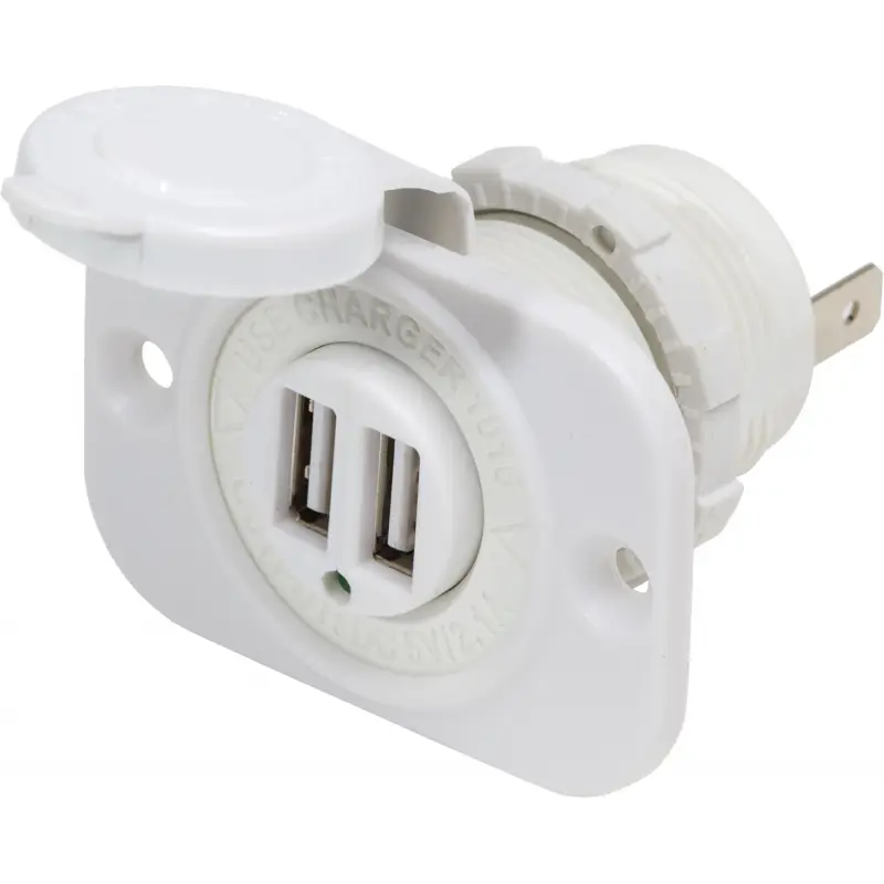 Direttamente Dal Produttore DOPPIA PRESA USB 12V. BIANCA