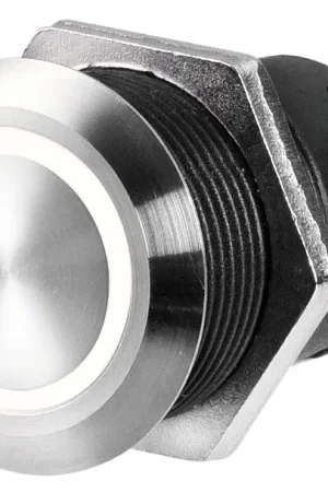 Interruttore FLAT inox ON-OFF 12/24V bianco Offerta Lampo