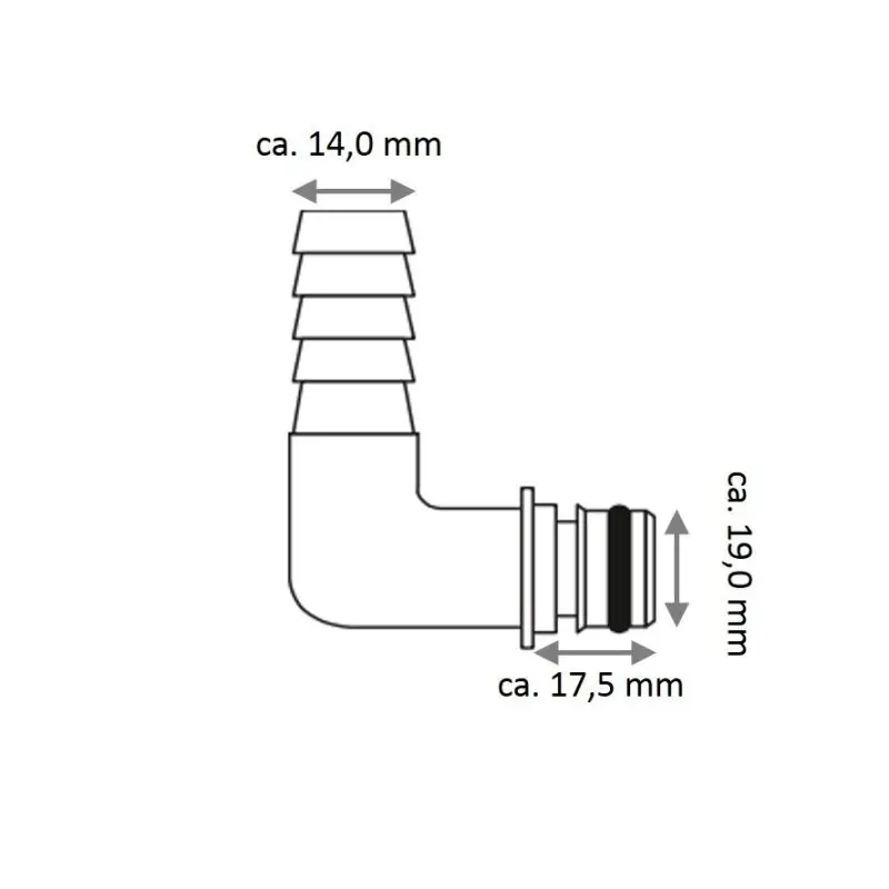 KIT BOCCHE 1/2' 90° (2PZ) Novità