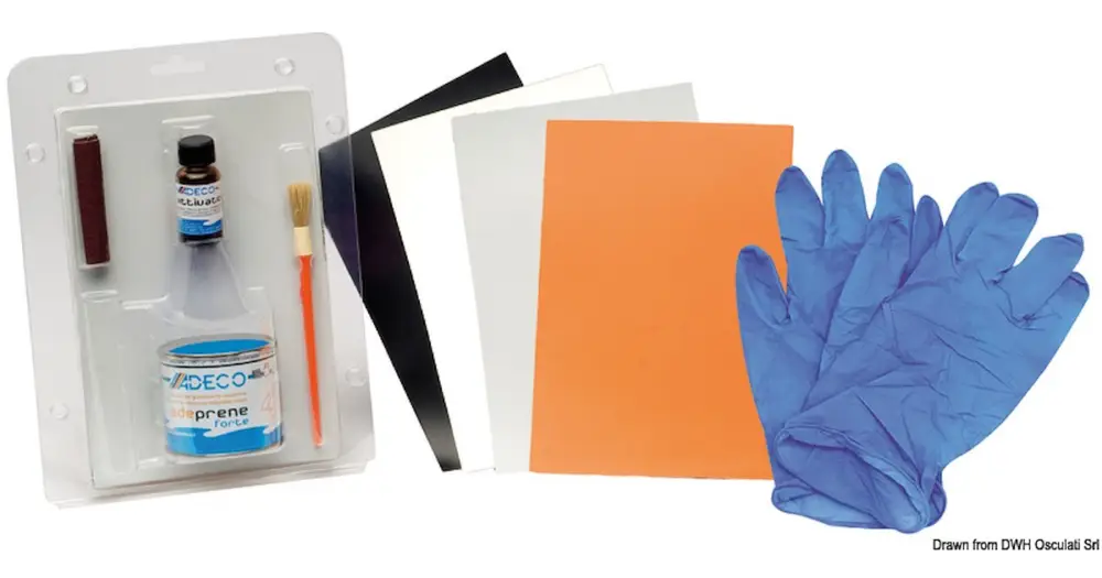 Promo Stagionale Kit ripara gommoni neoprene bianco