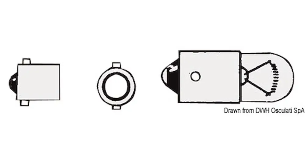Lampadina a baionetta 12 V 4 W Pagamento Sicuro
