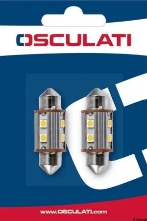 2 Lampadine LED a siluro 36 mm 2W Esclusivo