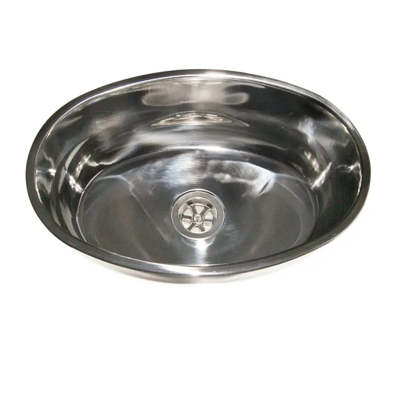 Prezzo Di Fabbrica LAVELLO INOX OVALE MM.385X265x135