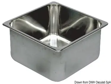 Lavello inox 360 x 360 x 150 mm Spedizione Espresso