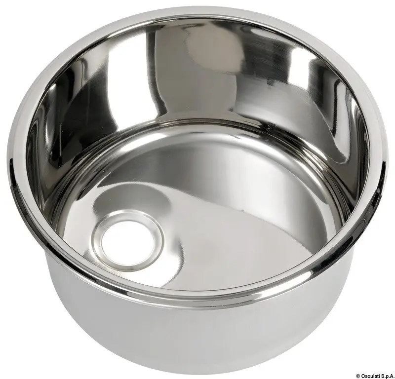 Spedizione Espresso Lavello inox tondo 330 x 180 mm