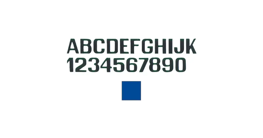 LETTERE E NUMERI AZZURRE MM.150 Sconto