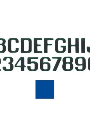 LETTERE E NUMERI AZZURRE MM.200 Affare