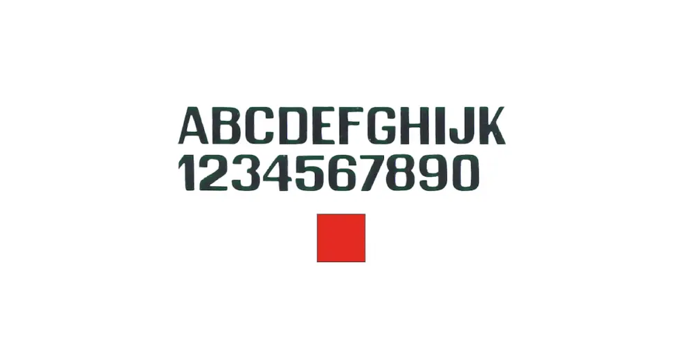 Promozione LETTERE E NUMERI ROSSE MM.100