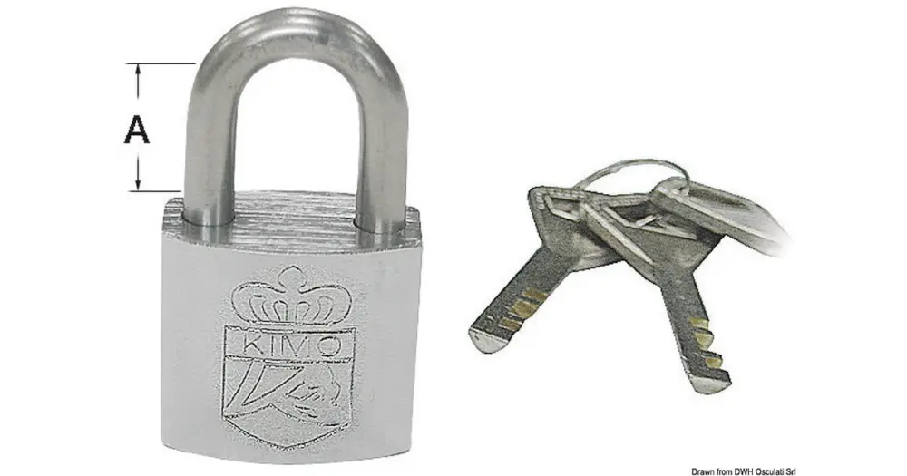 Lucchetto acciaio inox 50x31 mm Compra Online