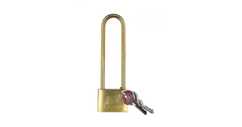 Offerta Lampo LUCCHETTO OTTONE ARCO LUNGO MM.100