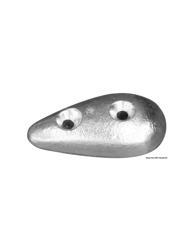 Anodo a saponetta in zinco per timoni e flaps Bestseller