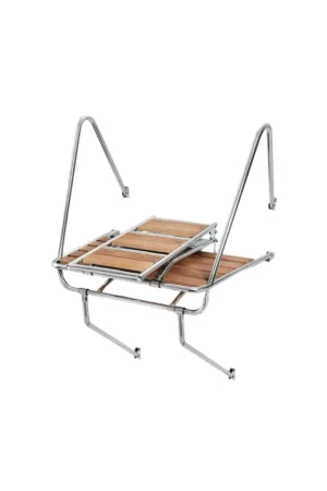 Compra Adesso Plancetta passerella e scaletta da bagno in acciaio inox e Iroko