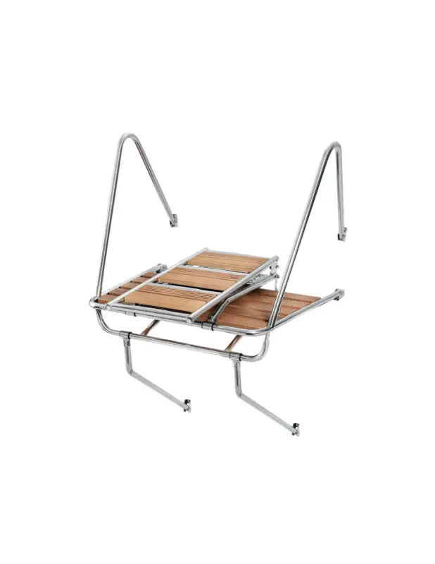 Compra Adesso Plancetta passerella e scaletta da bagno in acciaio inox e Iroko