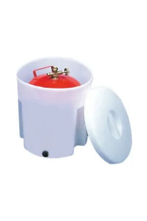 Prezzo Ridotto Contenitore in polietilene per bombola gas, Ø 270 x H 320 mm