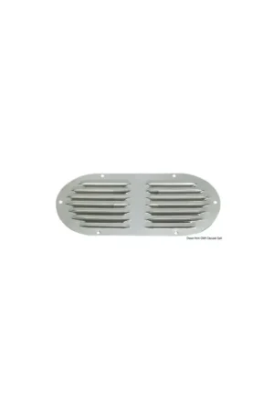Offerta Limitata Griglia aerazione doppia inox, 235x118 mm