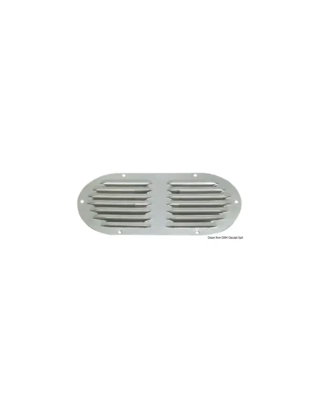 Offerta Limitata Griglia aerazione doppia inox, 235x118 mm