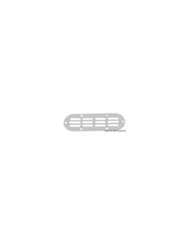 Offerta Speciale Presa d'aria ovale inox lucidato a specchio, 170x60 mm