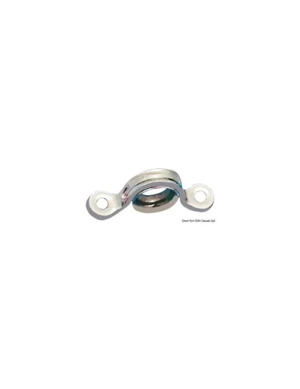 Sconto Passascotta in acciaio inox con borchia interna
