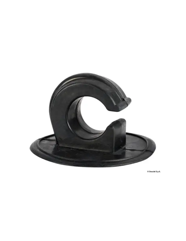 Fissaremo laterale in EPDM nero, base Ø 110 mm Affare