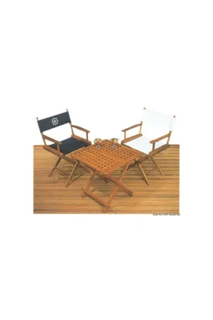 ARC sedia pieghevole in teak con seduta in tela e inox Compra Online