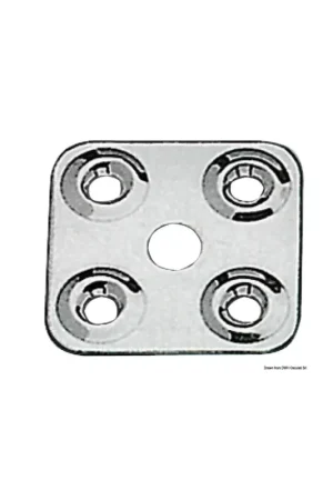 Quantità Limitata Piastrina fermаcinghia in acciaio inox AISI 316 per murata e coperta