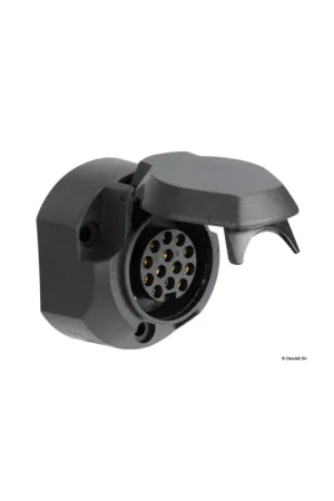 Novità Presa a 13 poli 12V per rimorchi, ABS nero, ISO 11446
