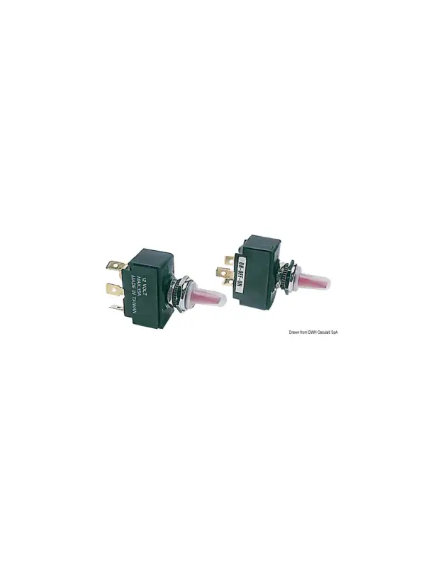 Prezzo Basso Interruttore a levetta illuminato stagno con cappuccio in silicone