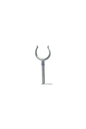 Professionale Scalmo per patino in ottone cromato, gambo Ø 15 mm