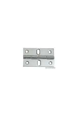 Scelto Dai Clienti Cerniera inox mezzo incasso 80x50 mm, nodo sporgente, asse frenato