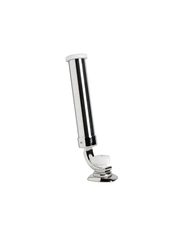 Portacanna orientabile inox AISI 316, base 82x72 mm, foro Ø 46 mm Nuova Collezione