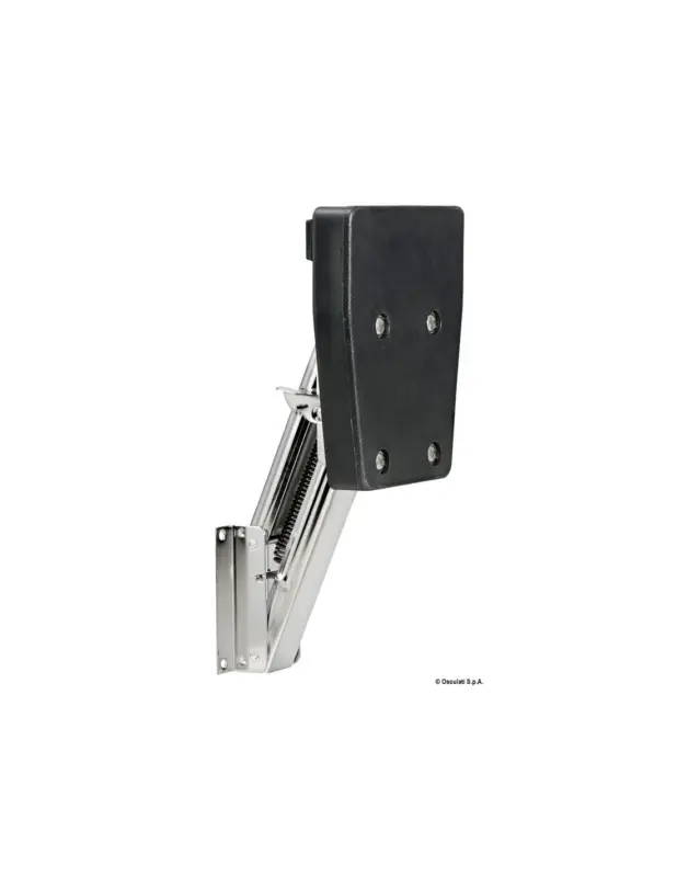 Esclusivo Supporto fuoribordo a ribalta semplificato, inox, fino a 7 HP, piastra