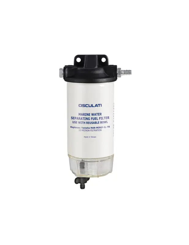 Filtro separatore acqua/carburante con testa in alluminio Novità