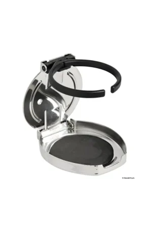 Portabicchieri pieghevole inox lucido, base in espanso, 107x91 mm Pagamento Sicuro