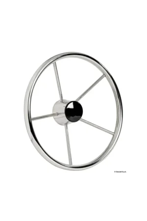 Timone a 5 razze in acciaio inox lucidato a specchio con cono universale Ultimissimo Modello