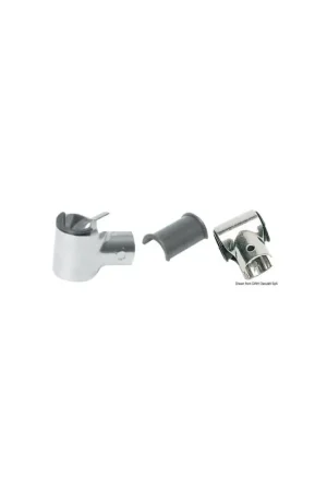 Professionale Raccordo a T aperto in acciaio inox con boccole antifrizione per tendalini