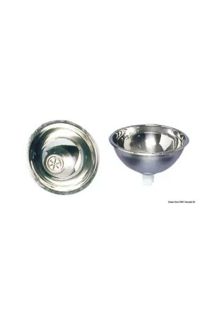 A Buon Prezzo Lavello semisferico da bagno in acciaio inox lucidato a specchio