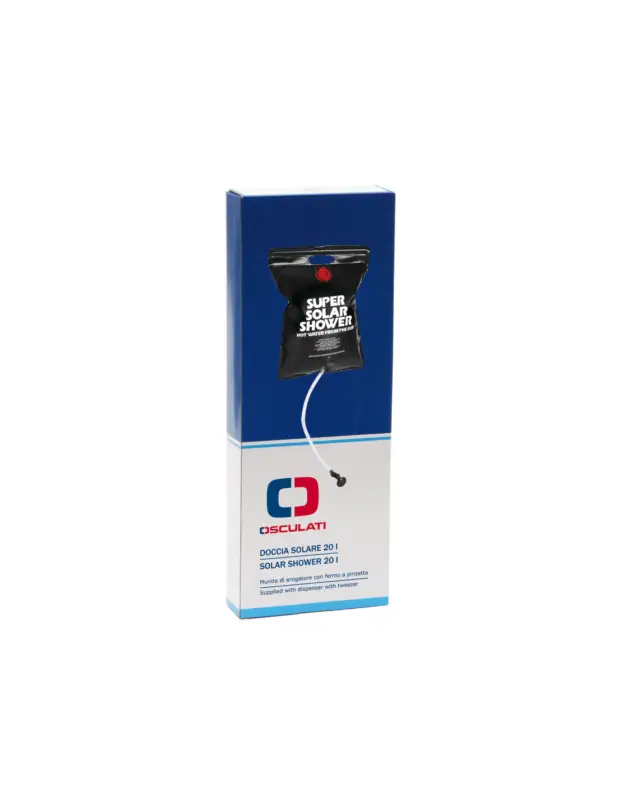 Doccia solare Solar Shower 20 litri in PVC, con erogatore a pinzetta Direttamente Dal Produttore