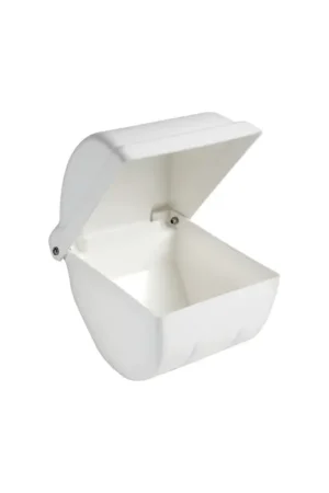 Porta-carta igienica impermeabile ABS bianco, 130x170x150 mm Consegna Rapida