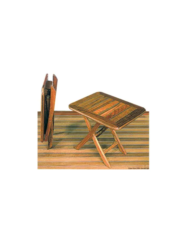 ARC tavolo pieghevole in teak 50x40 cm, regolabile in altezza Compra Oggi Stesso
