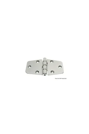 Economico Cerniera pressofusa ottone cromato 100x60 mm, perno 7 mm