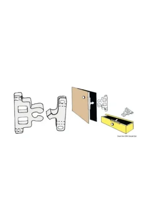 Compra Online Nottolino a scatto in nylon bianco, confezione da 10 pz