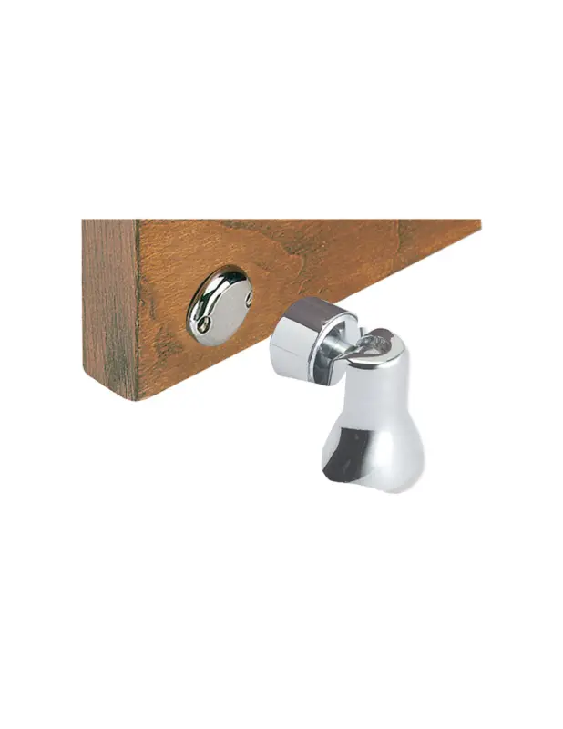 Fermaporte magnetico orientabile in ottone cromato Professionale