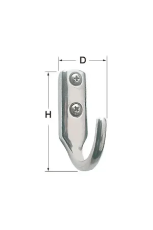 Novità Gancio in fusione acciaio inox AISI 316 lucidato